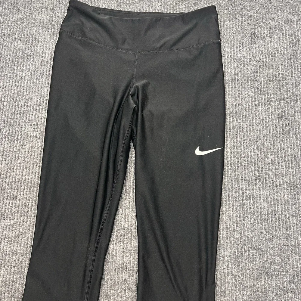 Nike Dri-fit High Rise Ankle Leggings Women's Small Yoga Running Pants‎ Black